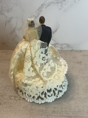 Vtg 1940s 1950s Wedding Cake Topper
