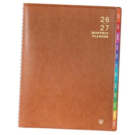 2026-2027 Monthly Planner – 2026-2027 Calendar/Planner 18 Months with Brown