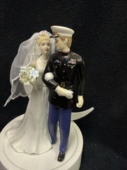 SEXY Marines Armed forces Soldier Wedding Cake Topper officer romantic hero -# 2
