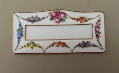 4 C.M Hutschenreuther Dresden Porcelain Handpainted Floral Place Card Holders