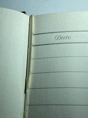 Beautiful guest book with wood vinyl wood print cover “guests” In gold cursive.