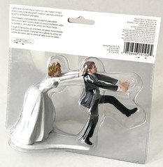 Wilton Wedding Cake Topper Figurine Humorous Reluctant Groom Comical 4.25″ H New