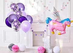 100pcs Garland Arch Kit Assorted 5” 10″ 12” Dark Pastel Purple Shades Balloons