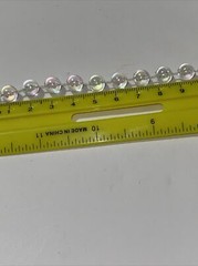 Clear Iridescent Beads On A String 340” Craft Decorating