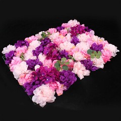 6 Pieces Artificial Silk Flower Wall Panel 60cm*40cm Wedding Decor Background