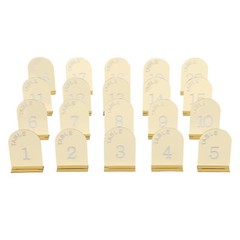 20PCS Gold Table Numbers Acrylic Party Table Numbers Wedding Table Numbers Sign