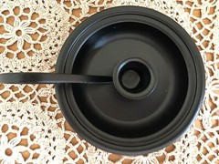 Rustic County Primitive Black Metal Taper Candle Holder