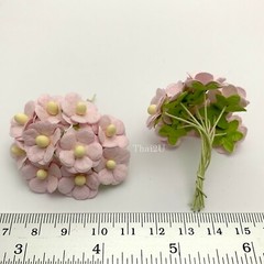 5/8″-1.5cm SOFT Pink Cottage Paper flower Wedding Card Scrapbook Craft (2S-S10)