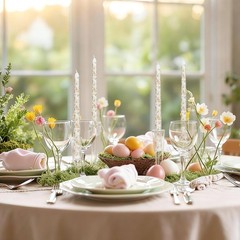 6Pcs Easter Dripless Taper Candles 10 Inch Long Unscented Candle Sticks Waterco
