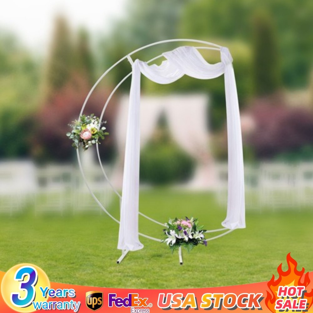 Large Crescent Wedding Balloon 7ft Moon Backdrop Stand Metal Arch Frame Wedding