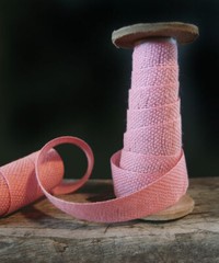 5/8″ Linen Cotton Blend Ribbon 25 Yard Roll – 6 Color Choices
