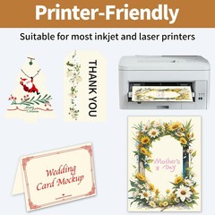 25Sheets Cream Paper, 8.5 x 11 Thick Card stock for Certificates, Invitations…