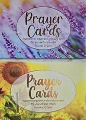 CrownJewlz Christian Floral Prayer & Scripture Cards, 2 4×6 inch, Green