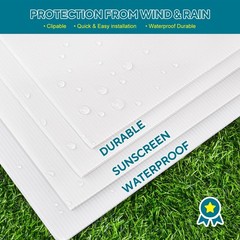14 Pack Lawn Signs Corrugated Plastic 17×12 Inches Blank Yard Signs with Stak…