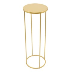 Gold Cylindrical Wedding Flower Stands Pack of 10 35 × 100 cm Centerpieces
