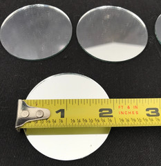25 Pieces 2″ Small Circle Craft Mirrors Mini Mirror Round for Wedding, Crafting