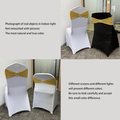 Spandex Chair Sashes Bands 50PCS Stretch Chair Ties Bows with Buckle Slider for