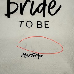 Miss To Mrs Bridal Bundle Bride To Be Tote Shirt Small Slippers Garter Set USED