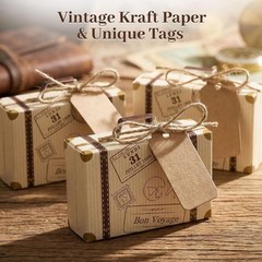 Mini Luggage Favor Gift Packaging Boxes