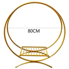 Round Metal Flower Stand Wedding Load 5kg Decoration Stand Spacious Display Area
