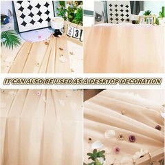 Wedding Arch Draping Fabric 31.4”X20FT Sheer Backdrop Curtain 1/4Panels forParty
