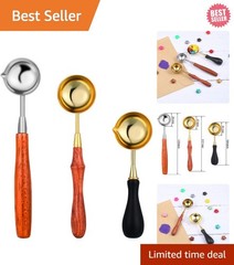 Durable Brass and Stainless Steel Wax Seal Spoons – Perfect for Gifts