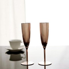 6 pcs Blush Premium Metallic Plastic 5 oz Champagne Flutes Party Disposable