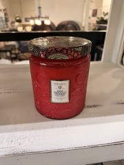 Luxe Jar 44oz Goji Torroco Orange Luxury Candle 44oz Handmade Coconut Wax 140 hr