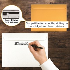 500 Cashier Depot – 6″ x 9″ Booklet Envelopes, 24 lb White Wove Paper, Gummed…
