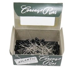 Oasis 144 Pins round Matte black head 1.5″ Atlantic Boutonniere Corsage Wedding