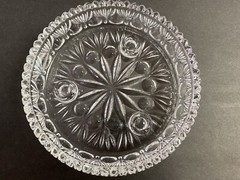 Princess House Crystal 3-Lite Taper Candle Holder Dish Holiday Centerpiece Party