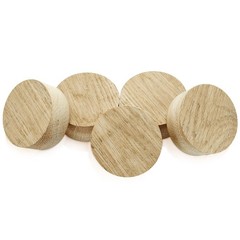 5 Pieces White Oak Wine Barrel Bung 2 Inch about 1-7/8 inch, wood colors