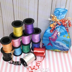 GIFTEXPRESS 12 Rolls Crimped Curling Ribbon Balloon Strings, assorted