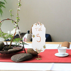 1.2 In. X 2 In. Gold Heart Nickel Place Card Holder Ser of 200 Pcs Table Sign Pi