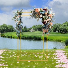 Rectangle Wedding Arch Birthday Party Metal Balloon Frame Backdrop Stand 1.8M
