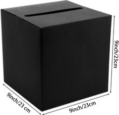 Black Card Box Wedding Party Card Box Gift Boxes Collection Receiving Box Holder