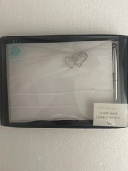 Victoria Lynn Wedding Guest Book with pen NEW!