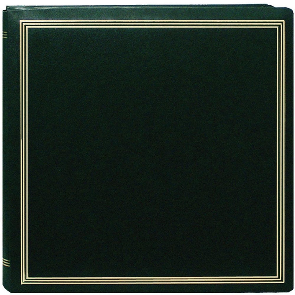 Pioneer X-Pando Post Bound Magnetic Page Photo Album, Holds 20 11×11″, Green