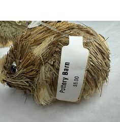 8 Pottery Barn Natural Straw Bunny Rabbit Place Card Holders Spring New w/ Tags