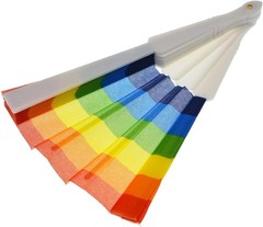 12 Pack Rainbow Folding Fans Red, Orange, Yellow, Green, Blue, Purple