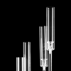 5-Arm Candle Holder Acrylic Clear Freestanding Candle Holder with Candle Cover