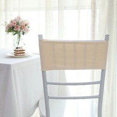 10 Beige Spandex STRETCHABLE CHAIR SASHES Wedding Party Decorations SALE