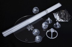 6 Sets 11.57 Inches 7.8 Balloon Stand Centerpiece Decor – Balloons Not Included