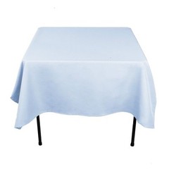 8 packs Square Tablecloths 54″x 54″ inch USA Polyester Party Overlay 23 COLORS