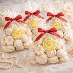 300pcs Gold Embossed Wax Seal Looking Heart Envelope Seals for Gold Heart