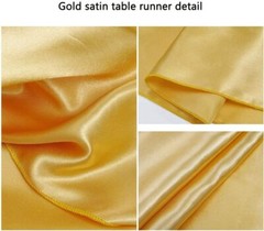 10 Pcs Satin Table Runner Wedding Banquet Decoration (12″X108″) Tablecloth Party
