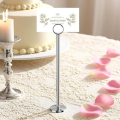 Versatile Table Sign Stands – Silver, Pack of 12