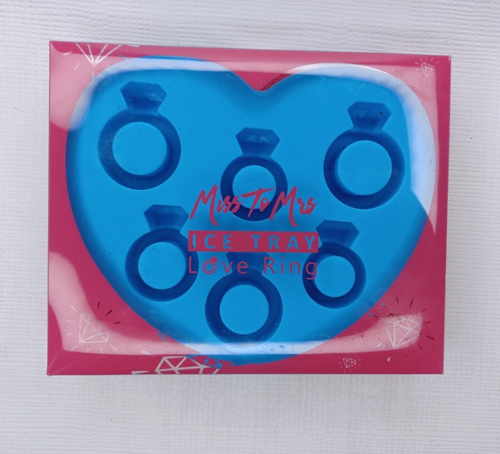 Miss To Mrs. Ice Cube Tray Love Ring Bridal Shower Bachelorette Party