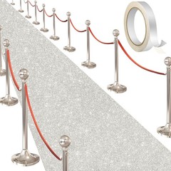 Glitter Carpet Runner 2.6FT x 30FT – Premium Non-Woven Sparkle Rug for Weddin…
