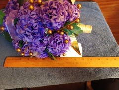 Fake Flower Bouquet For Wedding, Prom, Photos Purple Bride Spring Summer Fall